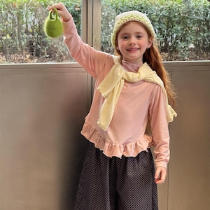 春韓国風柔らかいフリルインナー