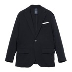 驚動(キョウドウ)ジャケット/ブラック　スーツ　スーパーストレッチ　イージーケア　ピークドラペル　ビジネス　スリーピース