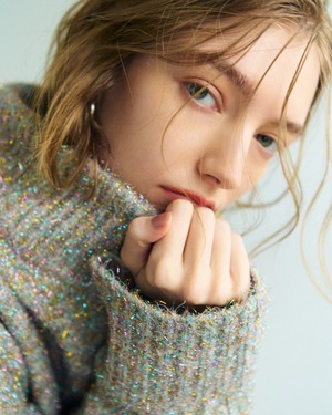 ラメショートニットプルオーバー Aurore マルチカラー | Cygne 