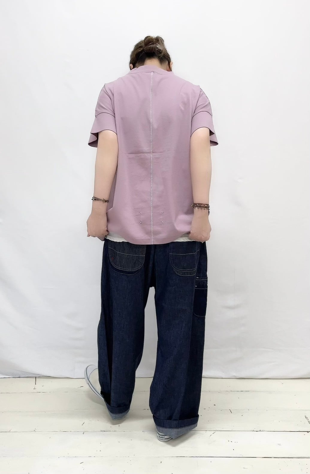 快晴堂】スタンド衿Tシャツ / 62C-43 | syozikiya online shop