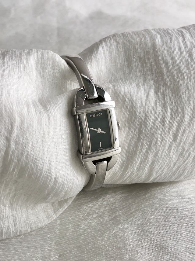GUCCI グッチ 腕時計 ゴールド レザー クウォーツ 6000L vintage ヴィンテージ オールド c25zxe