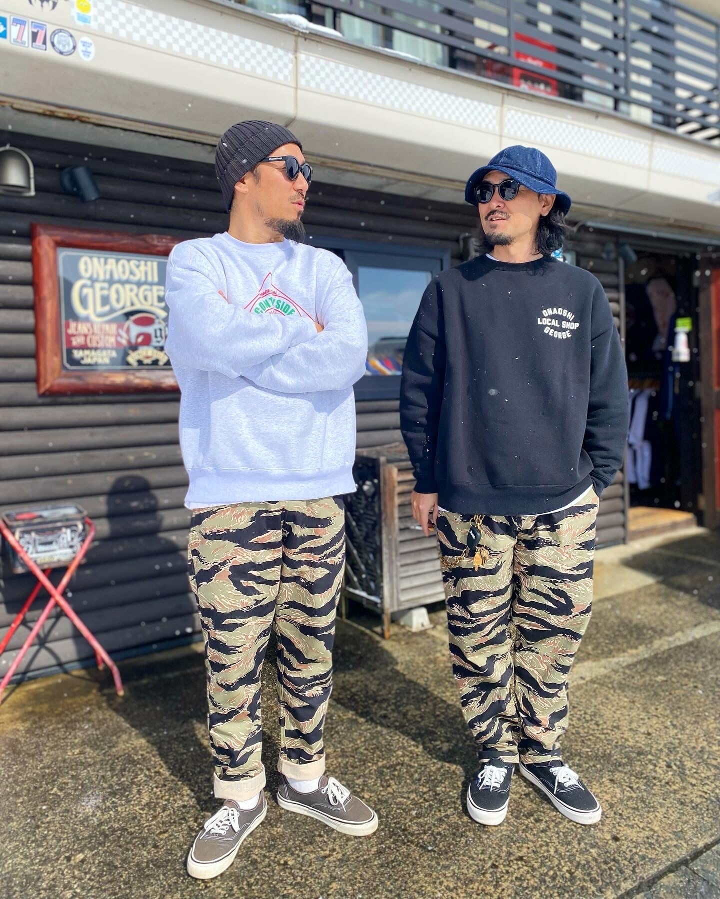 ONAOSHI GEORGI お直しジョージ タイガーカモフラージュパンツ L