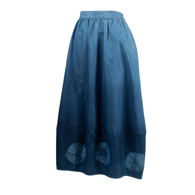 藍染スカート【sa189】