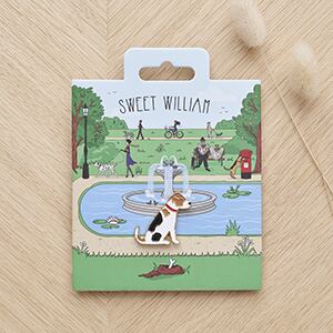 英国犬ピンバッジ【ジャック・ラッセル・テリア】 Sweet William 90410