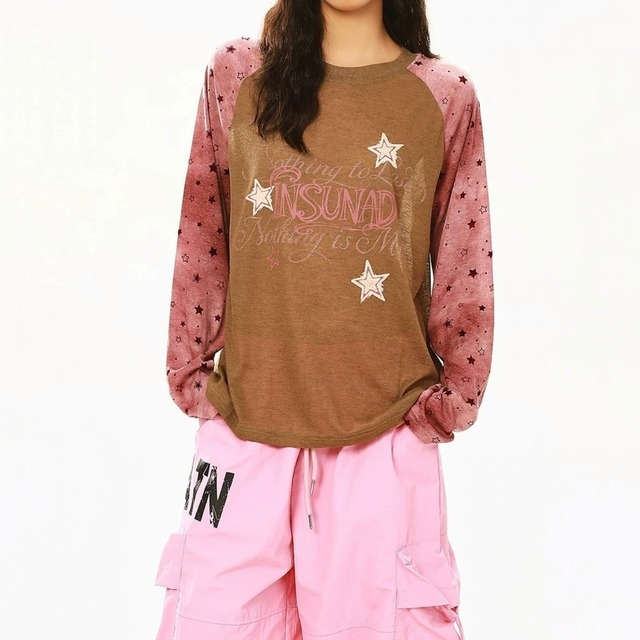 スターグラフィックメランジラグランTシャツ 2col R02585