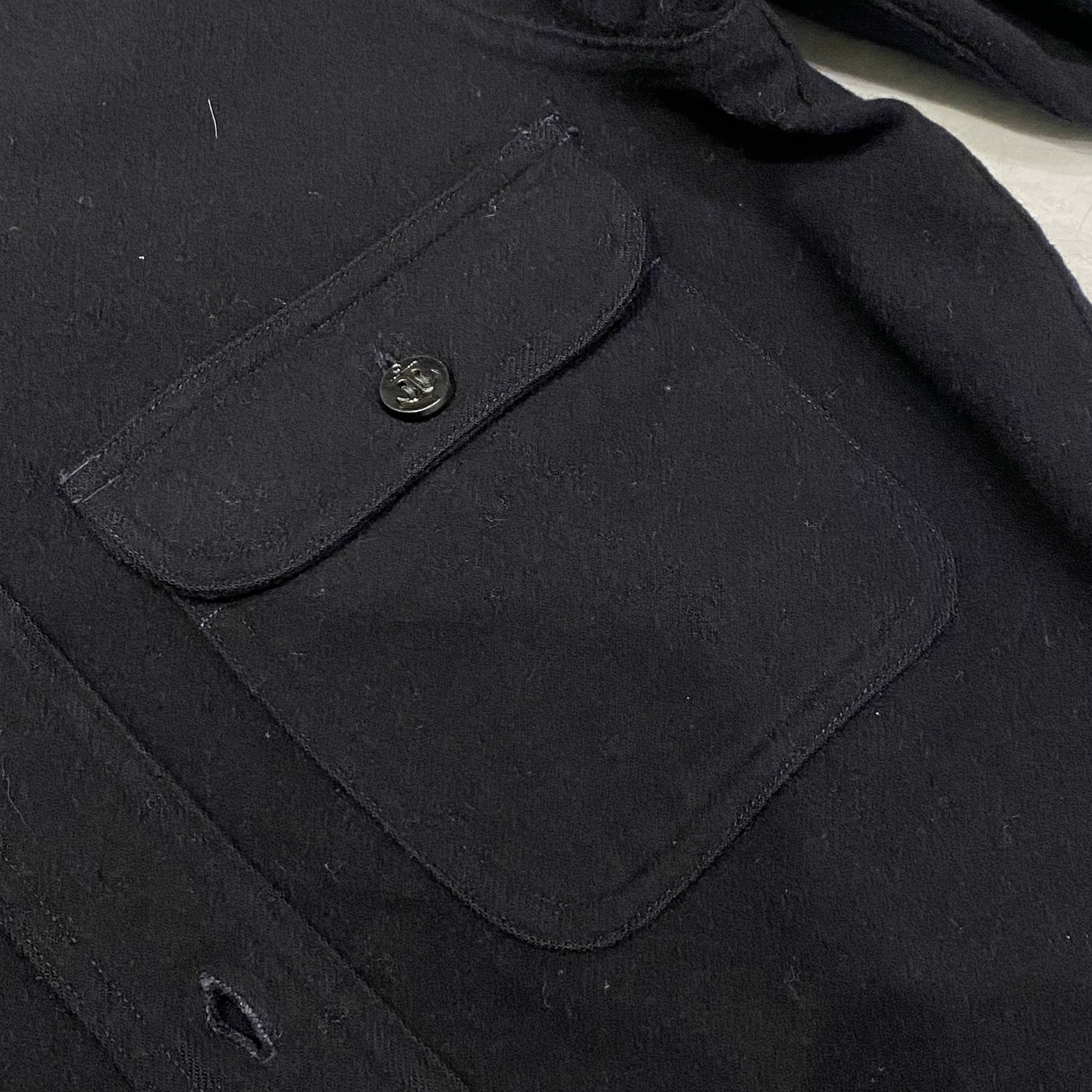 40s US NAVY CPO Shirt 40年代 アメリカ海軍 CPO シャツ 片ポケ 錨