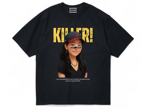 Killer!　S/S Tee / BLACK　日本製