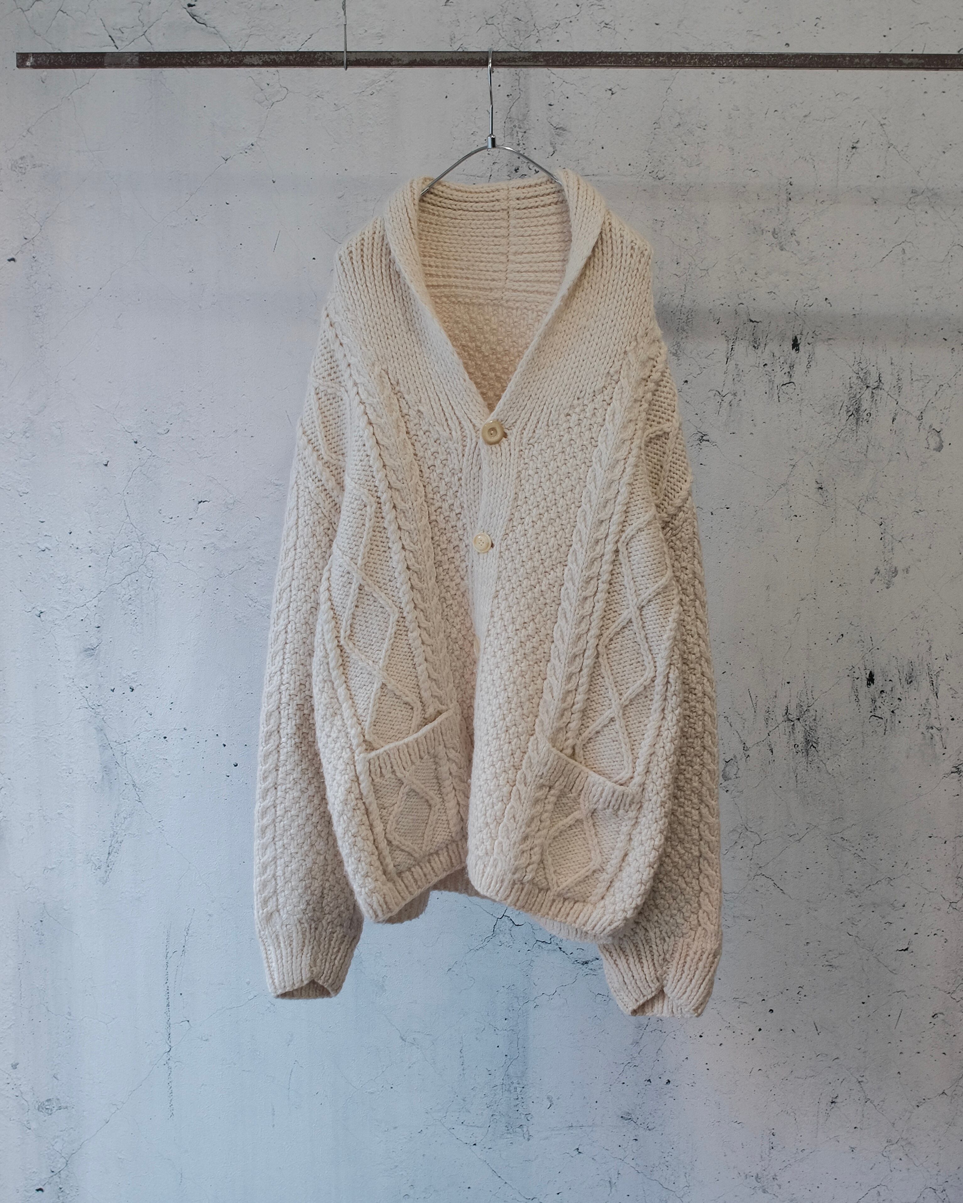 cable knit cardigan oversized