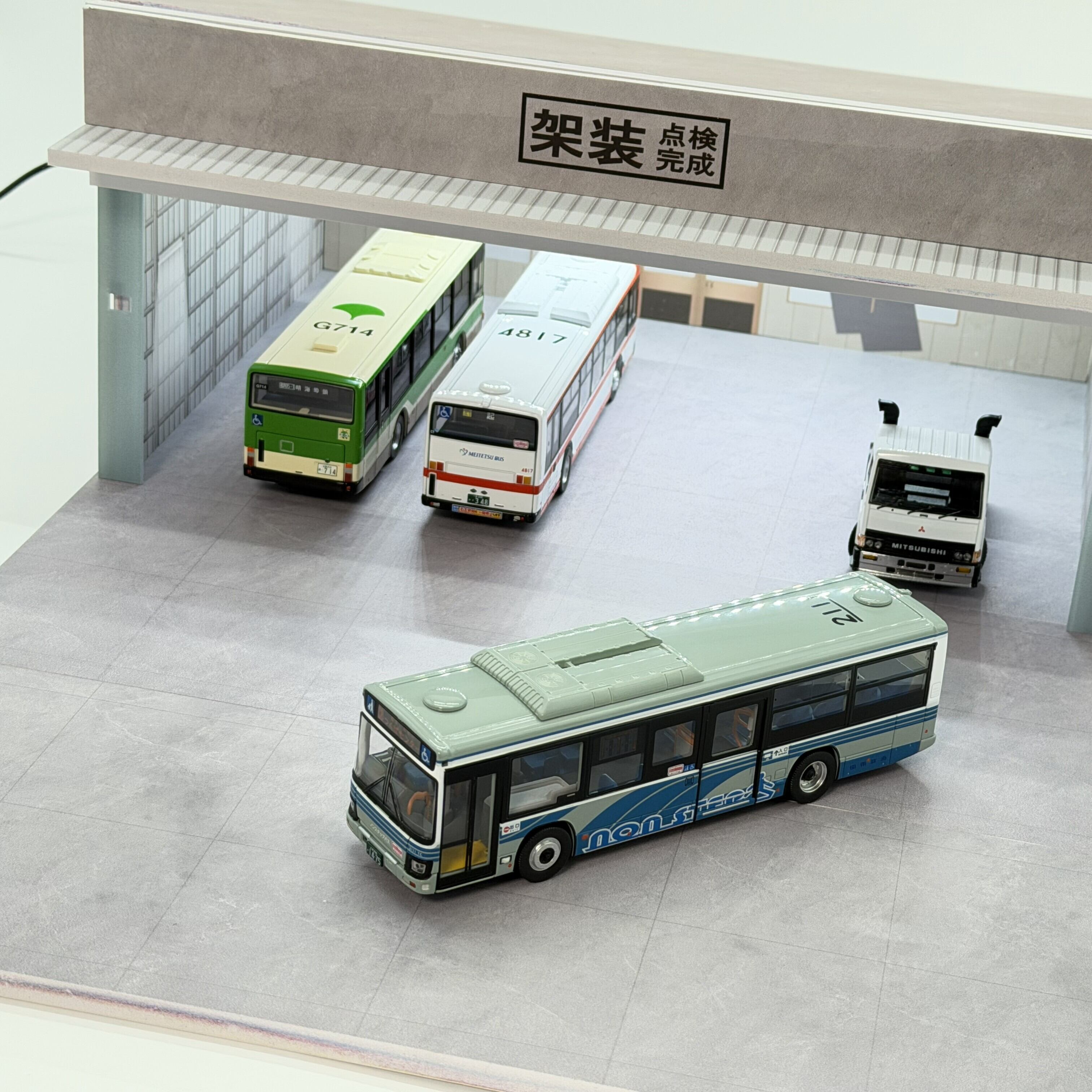 ASPEDA 特注品 助川車体工業 Fast Diorama 1/64 大型バス・大型車両