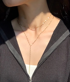petal Y字 necklace