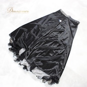 社交ダンス 衣装 スタンダード スカート レッスンウェア 練習着 ブラック系 Leirena レイリーナ 黒 花柄 白 グレイ系 ホワイト系 上品 シンプル 上質 フェミニン 丈長 ストレッチ フレア スカート 余興 クラシック ダンスウェア おしゃれ 大人 上品系 エレガント カジュアル ブラックホワイト グレー系 スタイルアップ お呼ばれ 体型カバー レディース