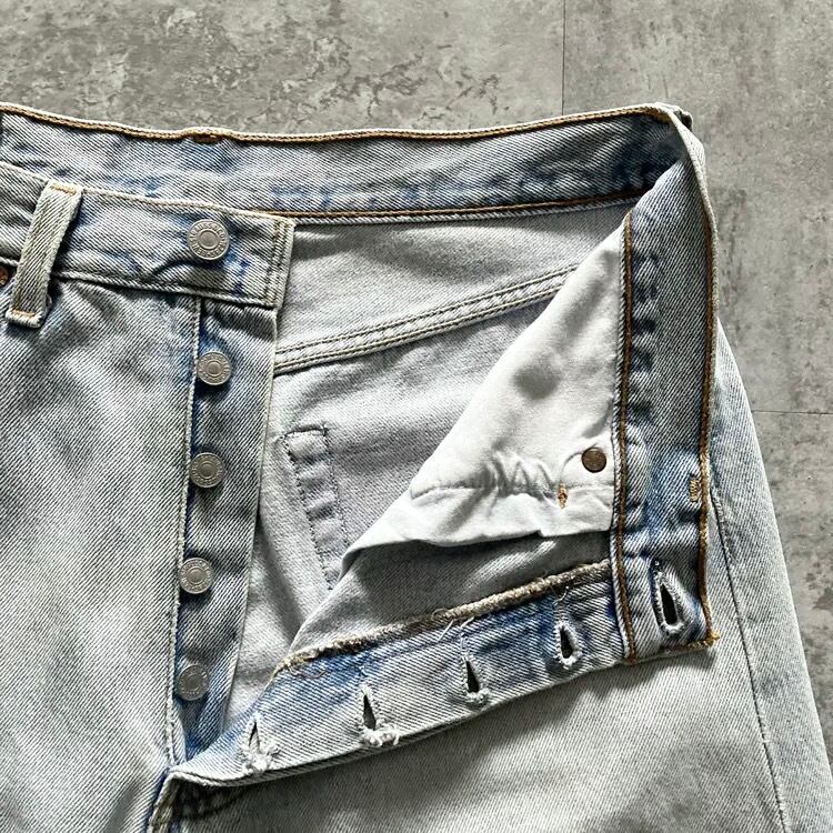 W32 L30】90's US.Levis 501 リーバイス マーフィー工場(546) ボタン裏
