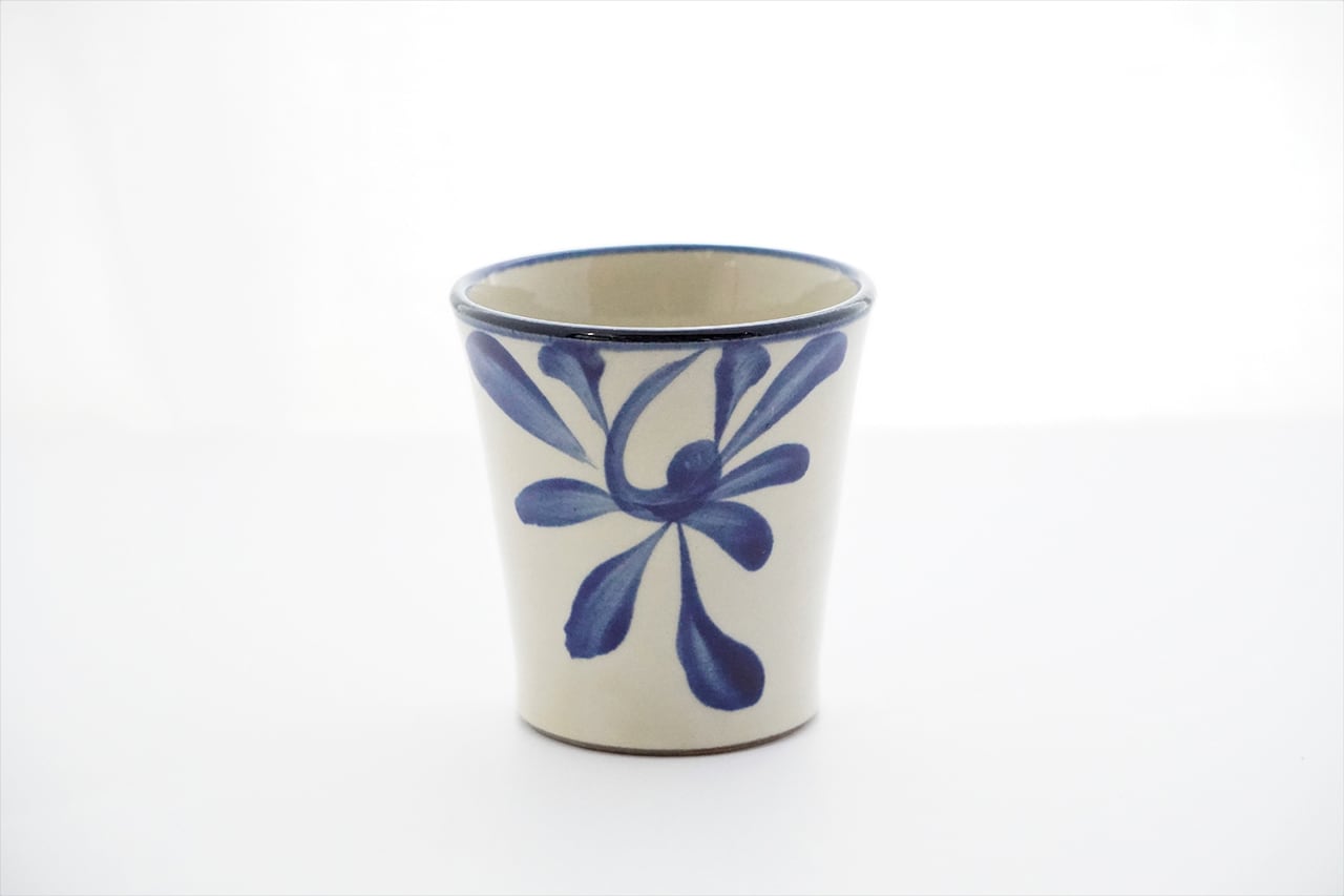 フリーカップ コバルト唐草