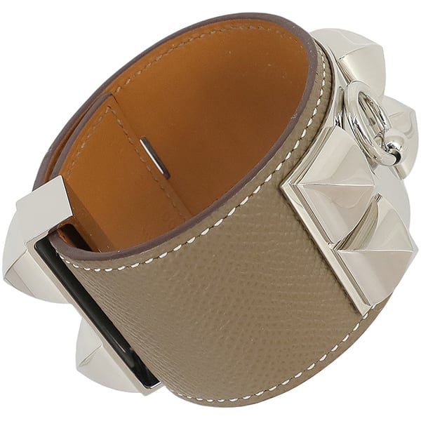 エルメス HERMES コリエドシアン ブレスレット バングル エトゥープ