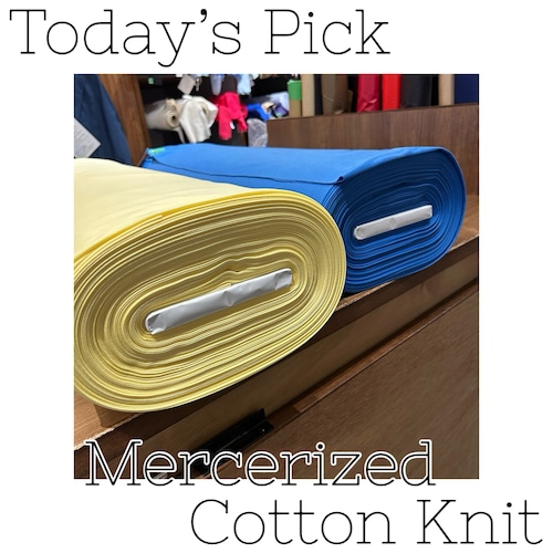 【Today's Pick】Mercerized Cotton Knit【2024/02/09】