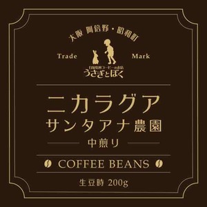 コーヒー豆200g：ニカラグア サンタアナ (中煎)
