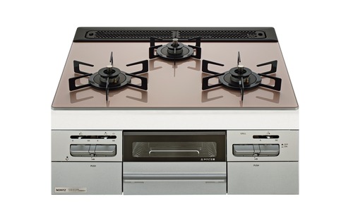 【ノーリツ】ビルトインコンロ ガラストップ ミッケ 60cm N3WV6RWAP3SIC※送料込・税込価格