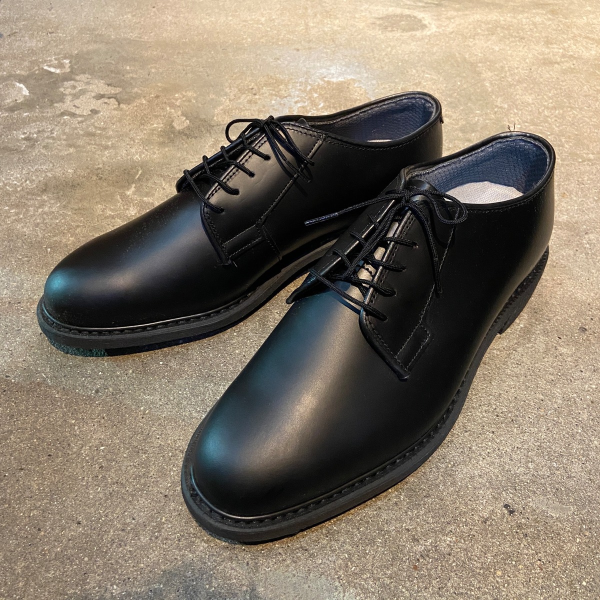 箱付き新品 BATES ベイツ US NAVY サービスシューズ US9E 古着屋 Uan