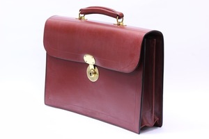 Rutherfords / Flap Over Brief Case  / Chestnut