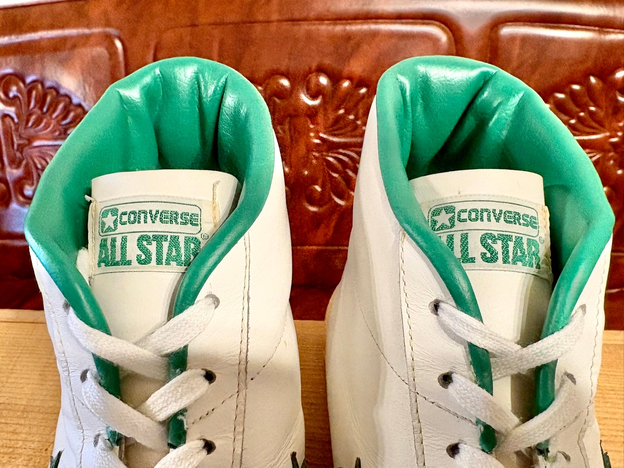 CONVERSE（コンバース） PRO LEATHER（プロレザー）Hi 白/緑 14 32.5cm