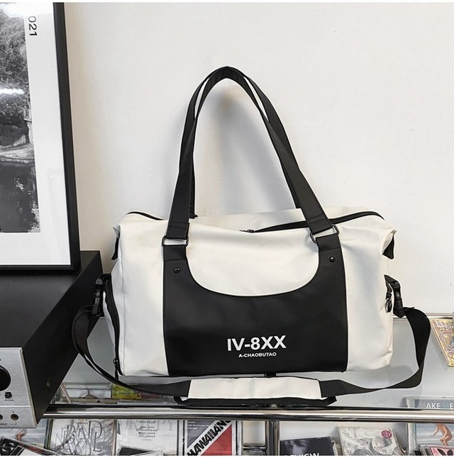 【韓国通販 dgo】ユニセックス ラゲッジバッグ 2colors ホワイト/ブラック(M2103）センス溢れるファッションitem