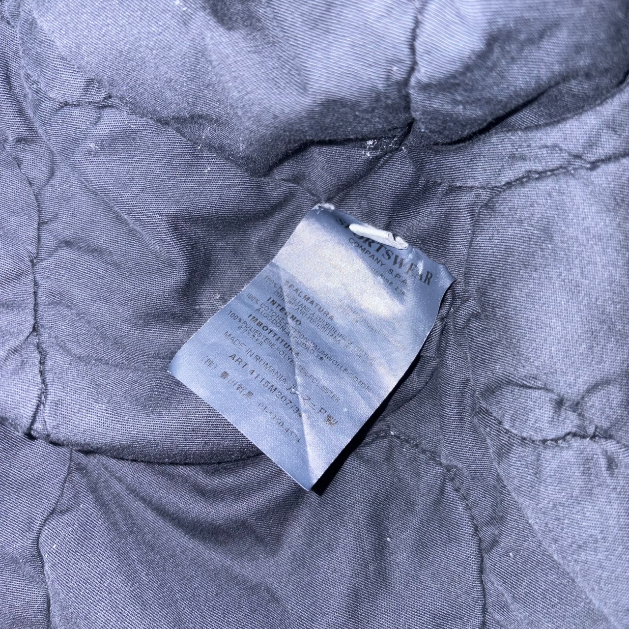 archive 2004aw STONE ISLAND black padding jacket