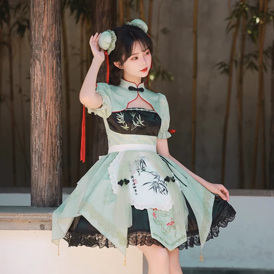 ロリータファッション通販 SEASONZ 華ロリ 中華ロリータ チャイナ風 チャイナ風 ジャンパースカート ショール 付け袖 3点セット 刺繍 ガーリー 甘め ロマンティック ゆめかわ ロリィタ lolita | ロリータファッション通販 SEASONZ powered by BASE ロリータファッション通販 SEASONZ 華ロリ 中華ロリータ チャイナ風 チャイナ風 ジャンパースカート ショール 付け袖 3点セット 刺繍 ガーリー 甘め ロマンティック ゆめかわ ロリィタ lolita | ロリータファッション通販 SEASONZ powered by BASE