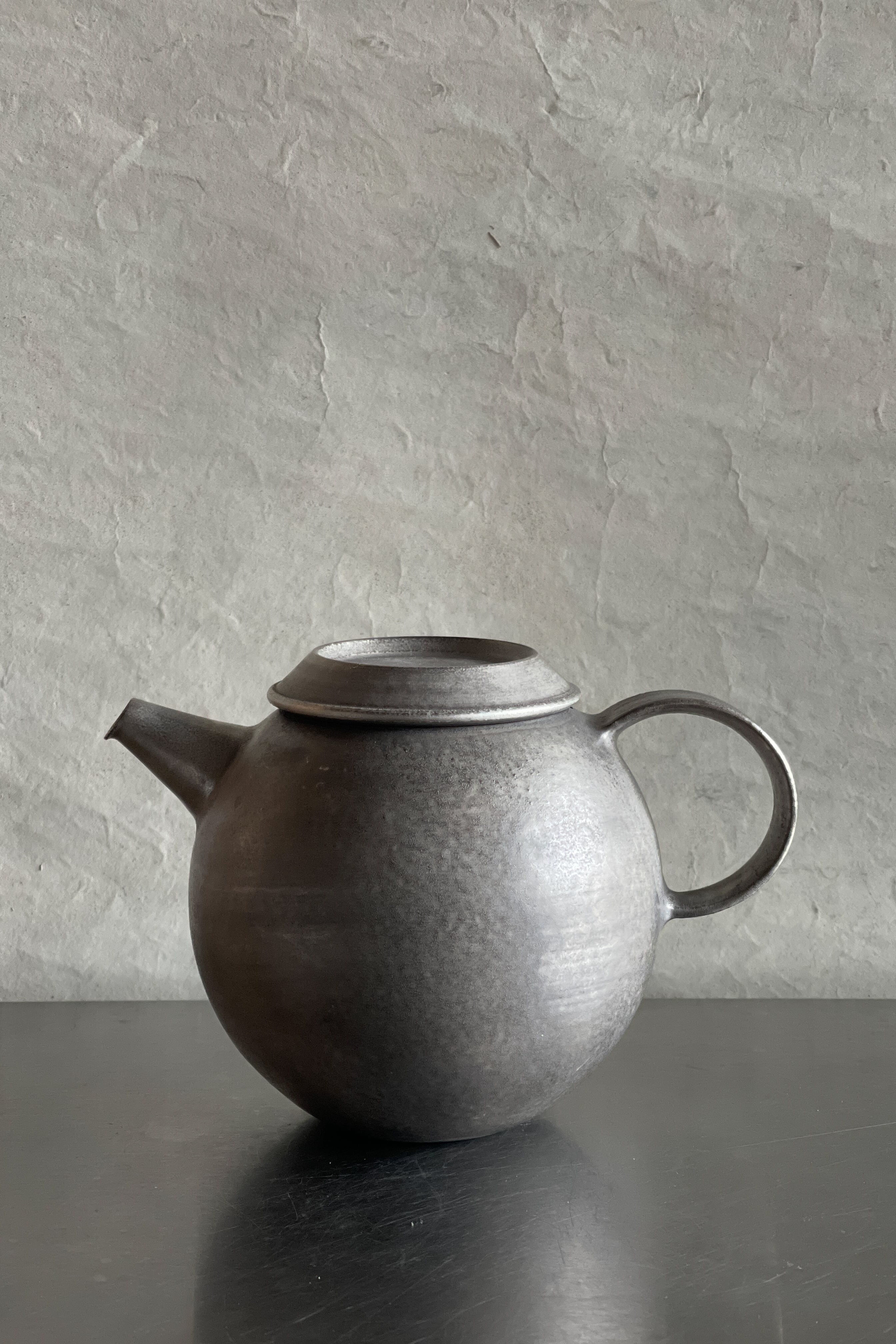 服部竜也 古銀彩ポット 銀彩ピューター ポット・茶壺 服部竜也作品 | web-shop MITATE