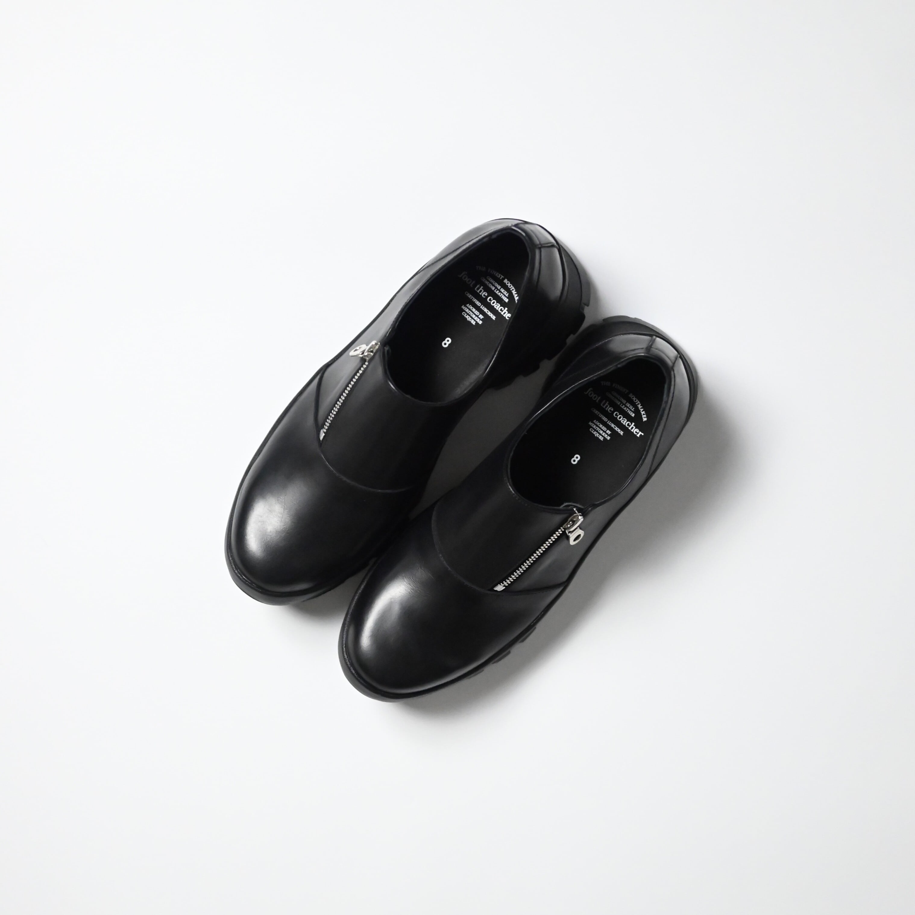 新品未使用foot the coacher／フットザコーチャー　サイドジップ foot the coacher（フットザコーチャー） ： SIDE-ZIP SHOES