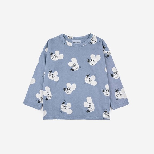 《BOBO CHOSES 2023AW》Long sleeve T-shirt / Mouse all over / 12-24M