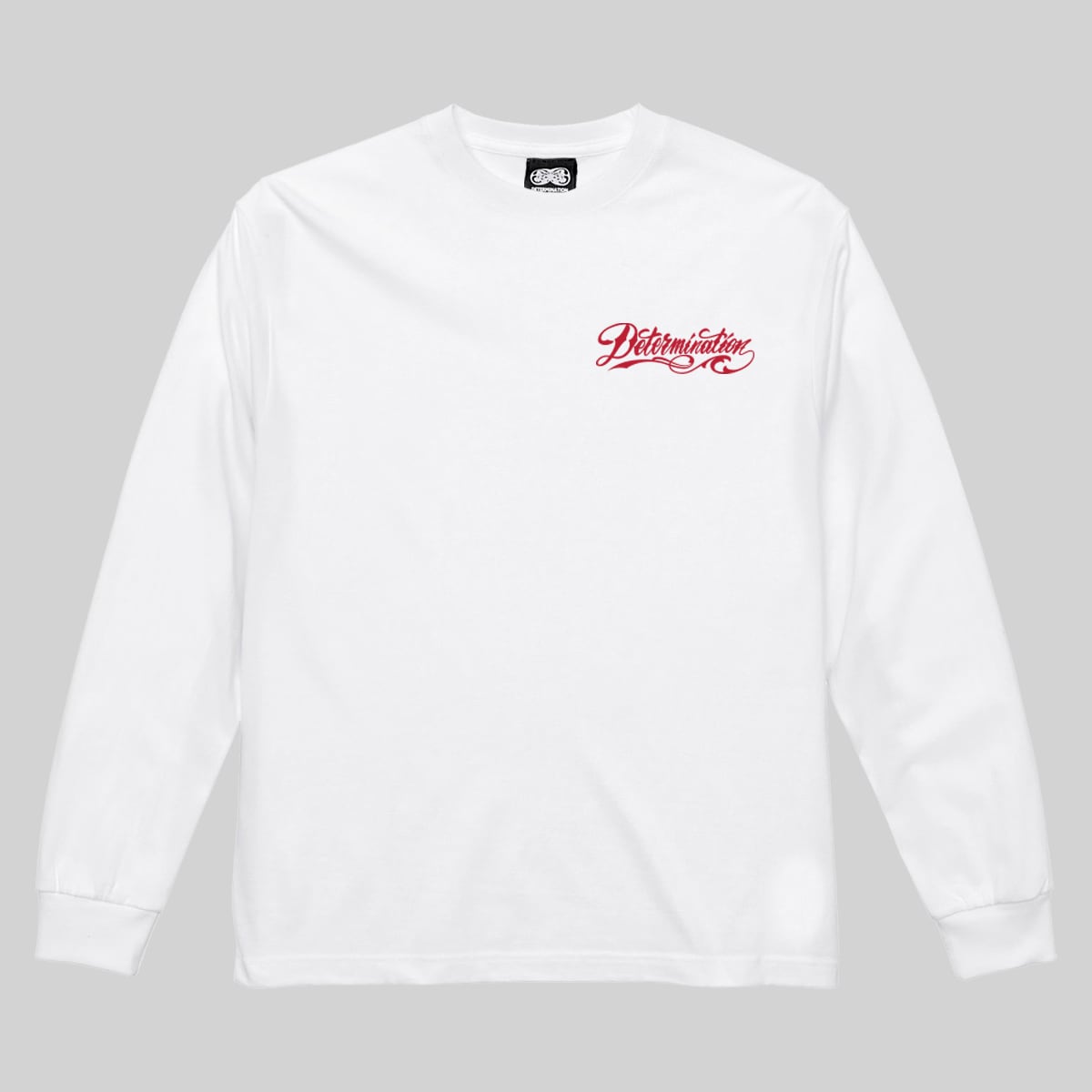 朱雀達磨 L/S T-Shirt(White) | DETERMINATION