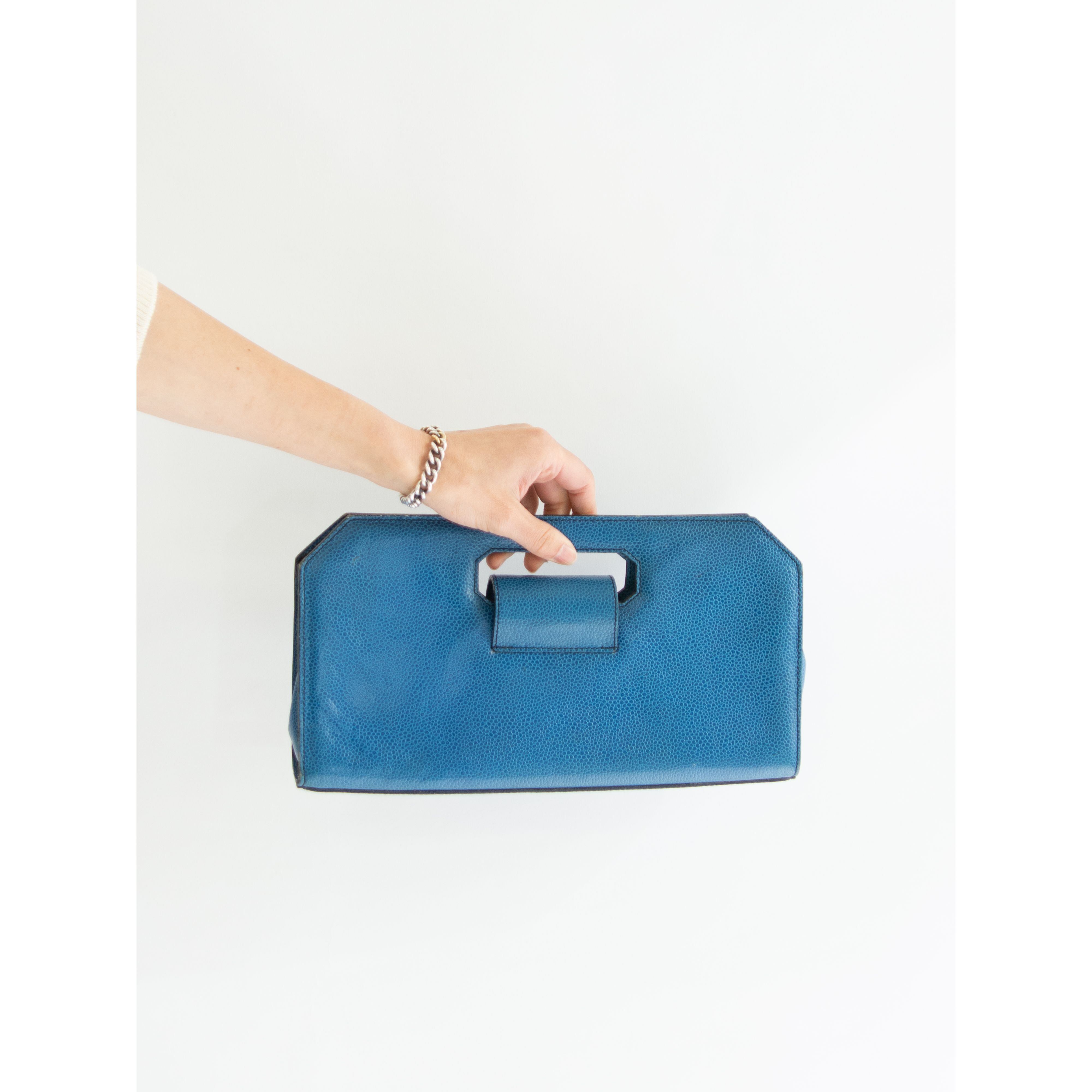 【renoma PARIS】Made in France 70-80's leather handbag（レノマ フランス製 レザーハンドバッグ ）11c