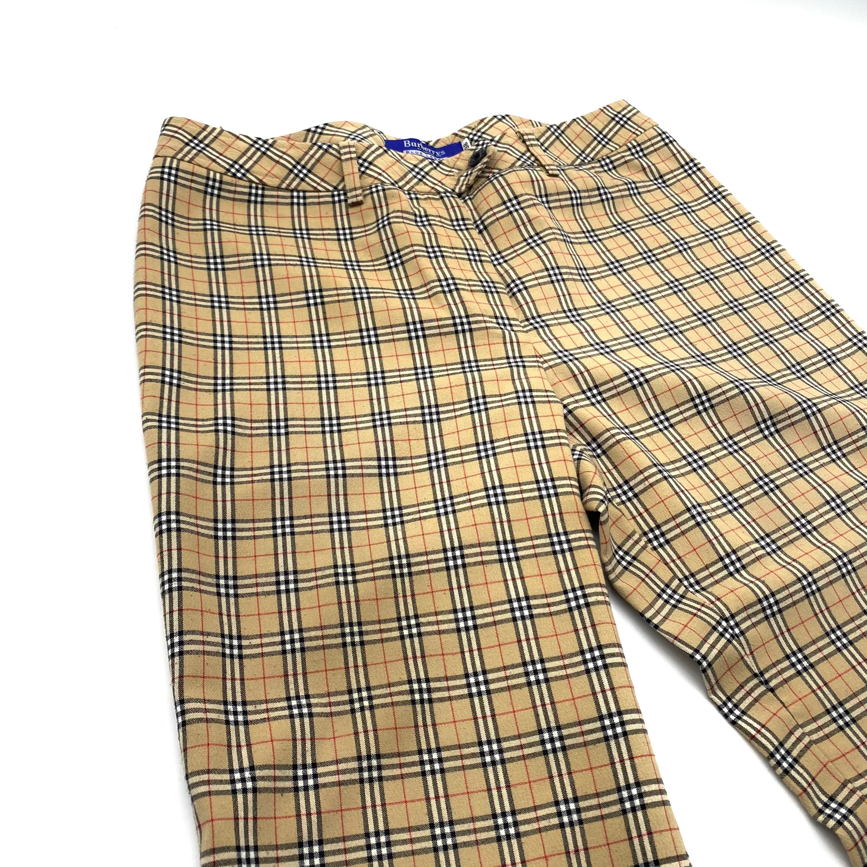 Burberry Nova Check Beige Pants バーバリー ノバチェック パンツ 