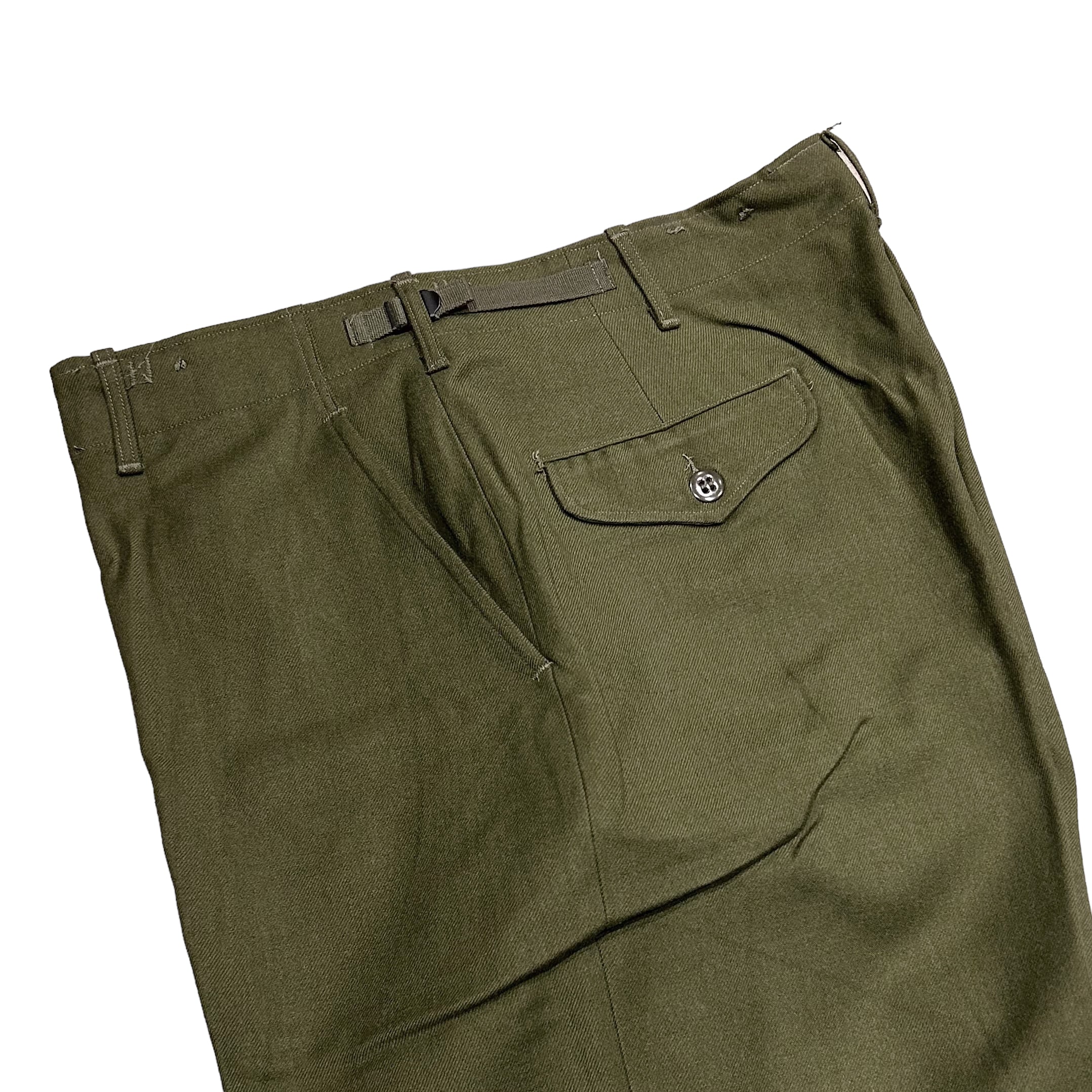 DEADSTOCK 60's US ARMY M-51 Korean Wool Field Trouser Serge OG 108  M-Regular / アメリカ軍 フィールド トラウザー ウールパンツ ミリタリー デッドストック 古着 ヴィンテージ