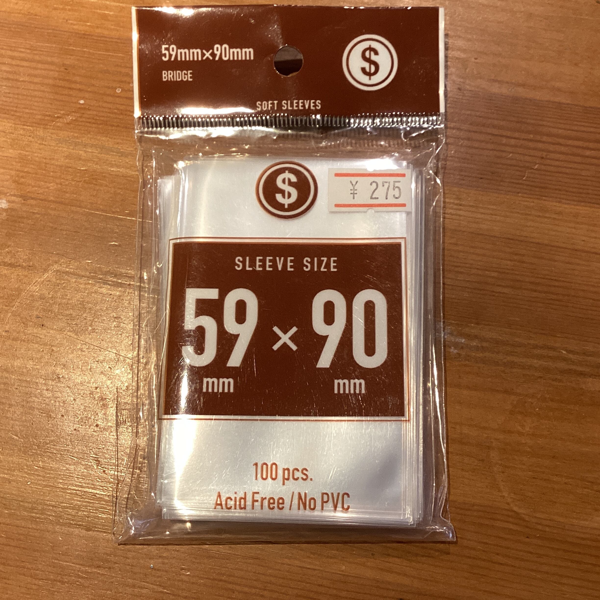 ブリッジサイズ ソフトスリーブ 59*90mm | ボードゲームショップ7Gold