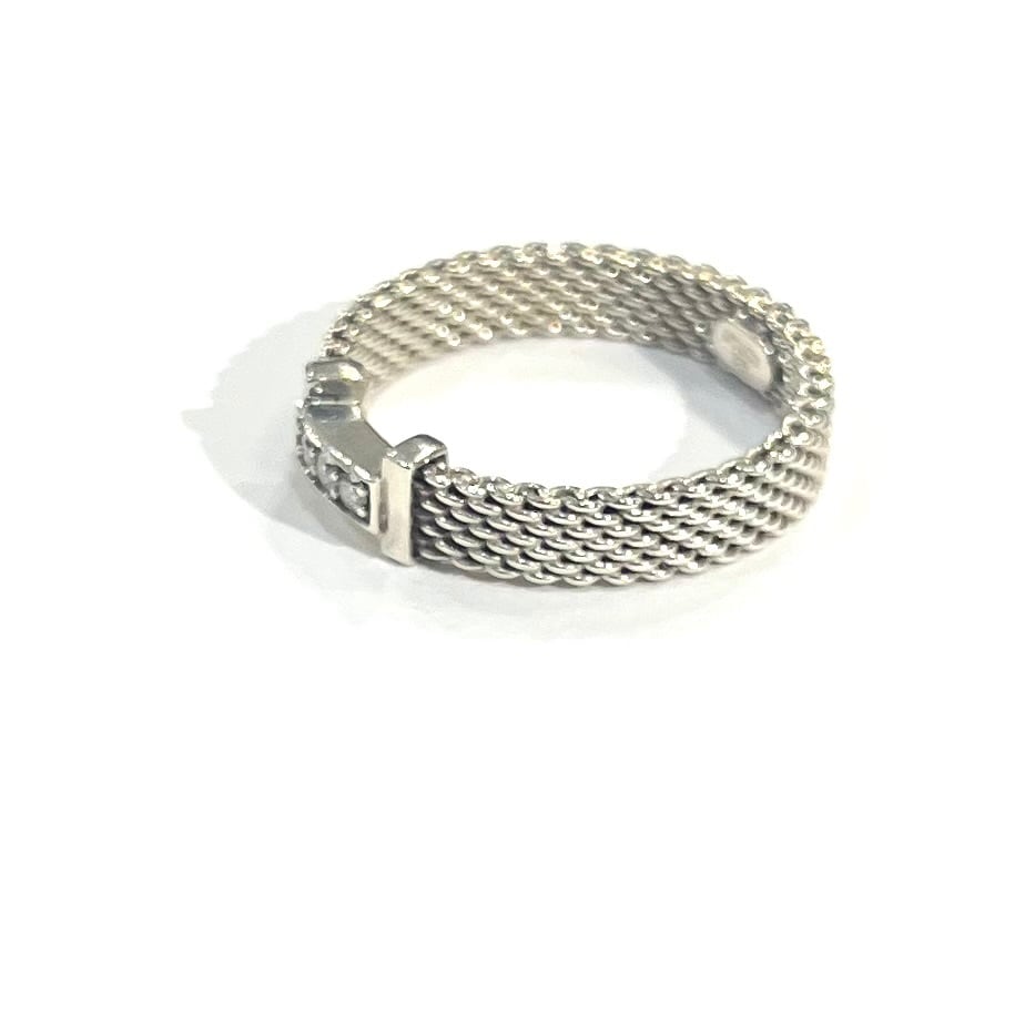 希少【TIFFANY&CO】【12号】2583 3粒ダイヤモンド サマセット指輪