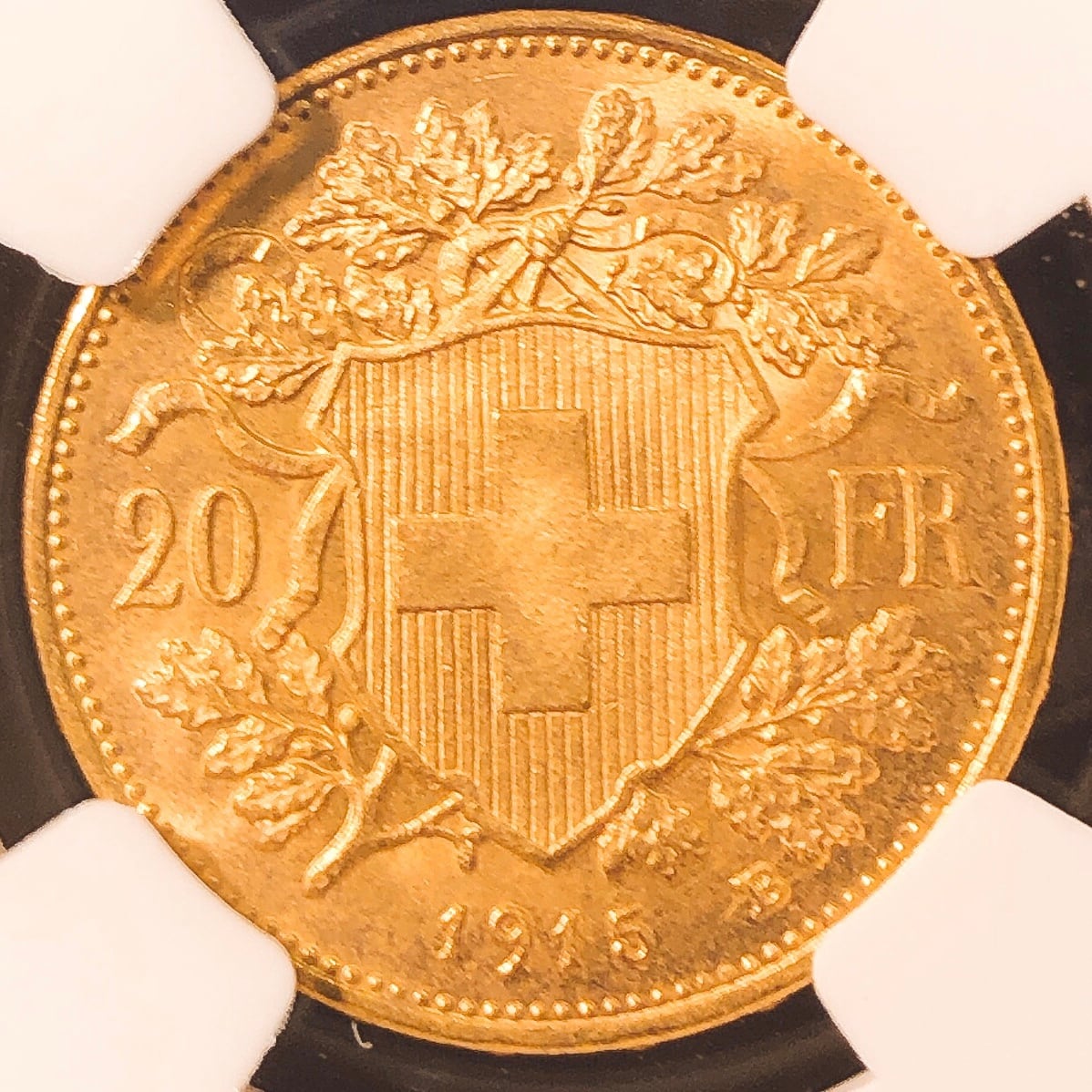 【美品】スイス 20フラン NGC MS65 アルプスの少女 ベルベティア 硬貨