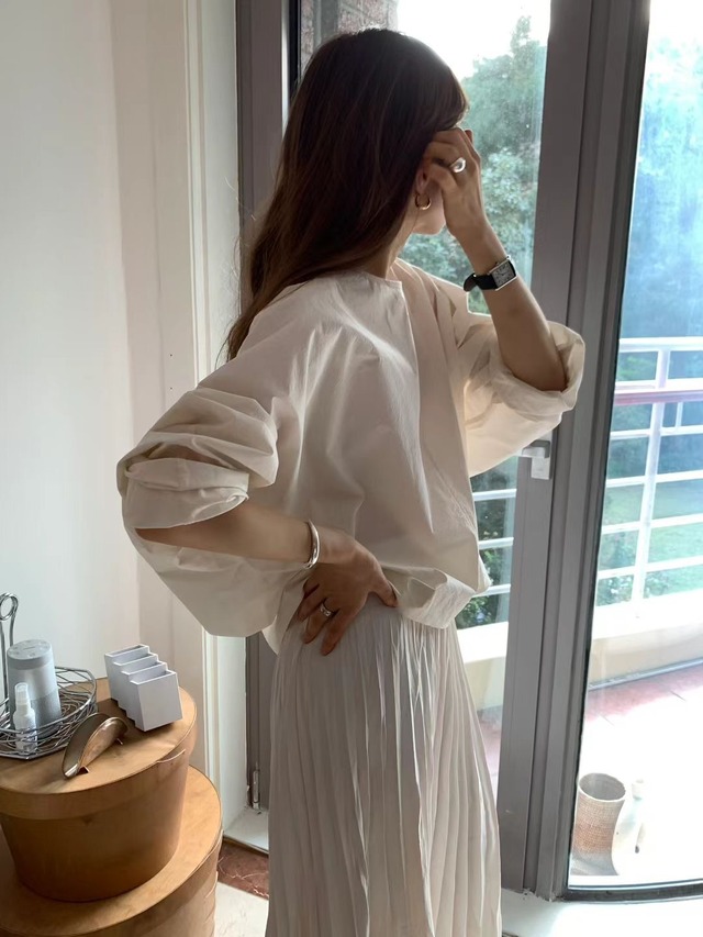 (OUNCE) ball blouse / 2color