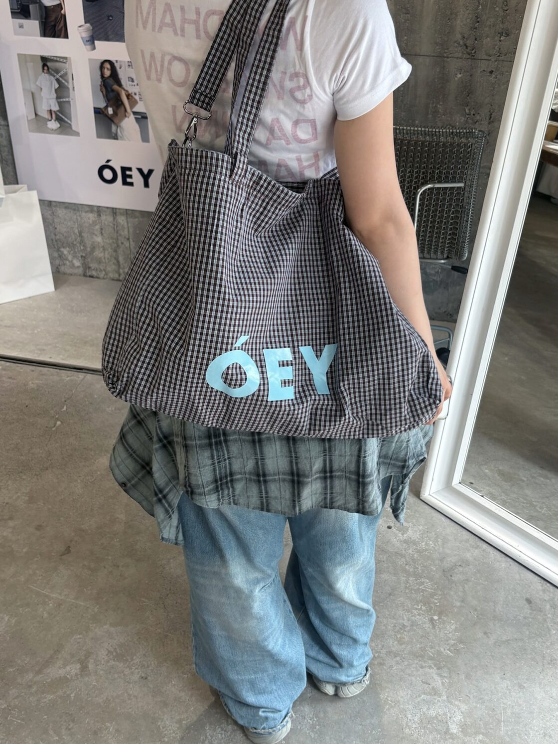 ÓEY BIG TOTE BAG - BROWN | PAY ID