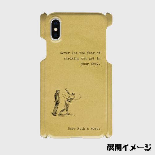 名言 格言 タイプライター文字 ベーブルース ベースボール 野球 古い手紙調 Iphoneスマホケース ハードケース Dezagoods Retro