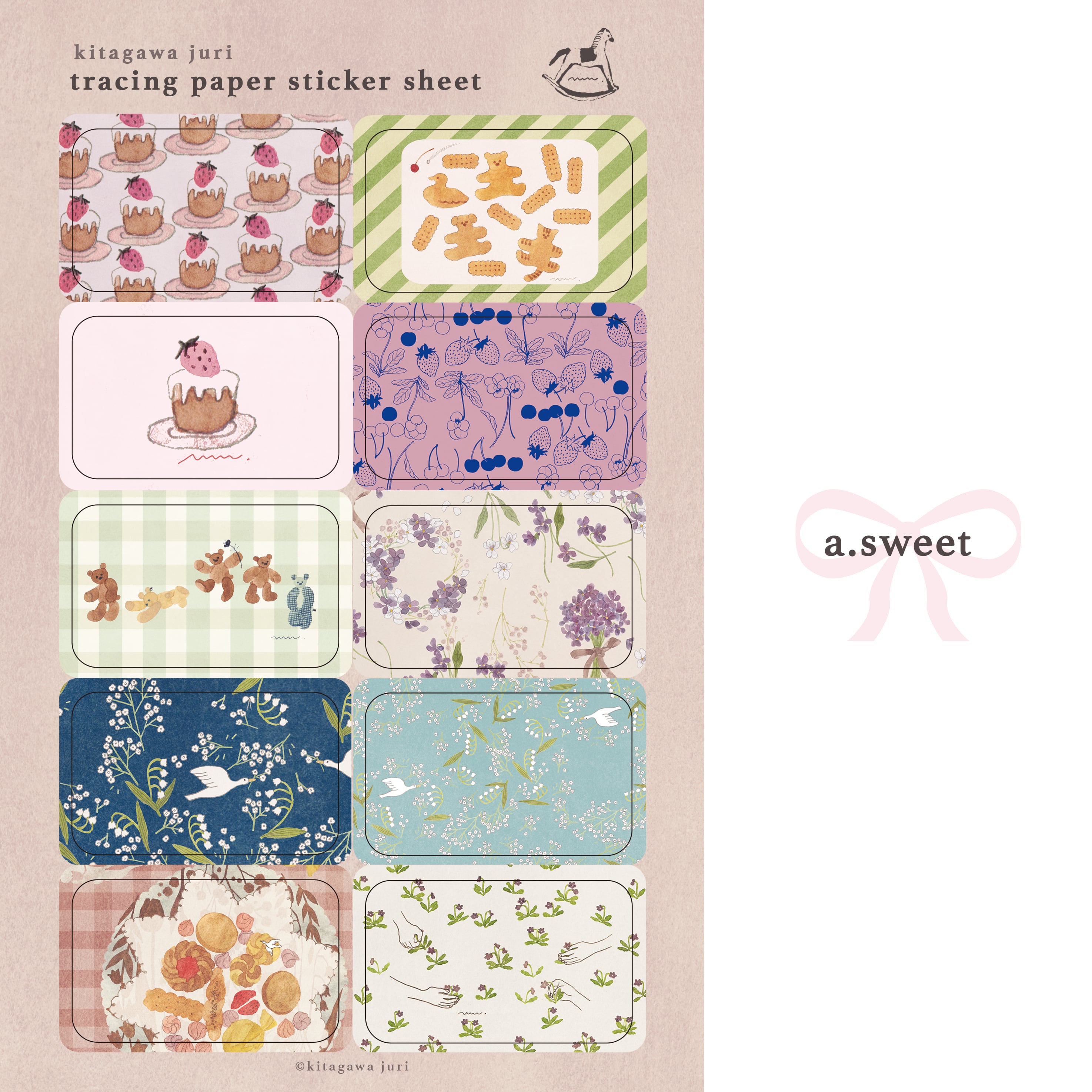 tracing paper sticker sheet