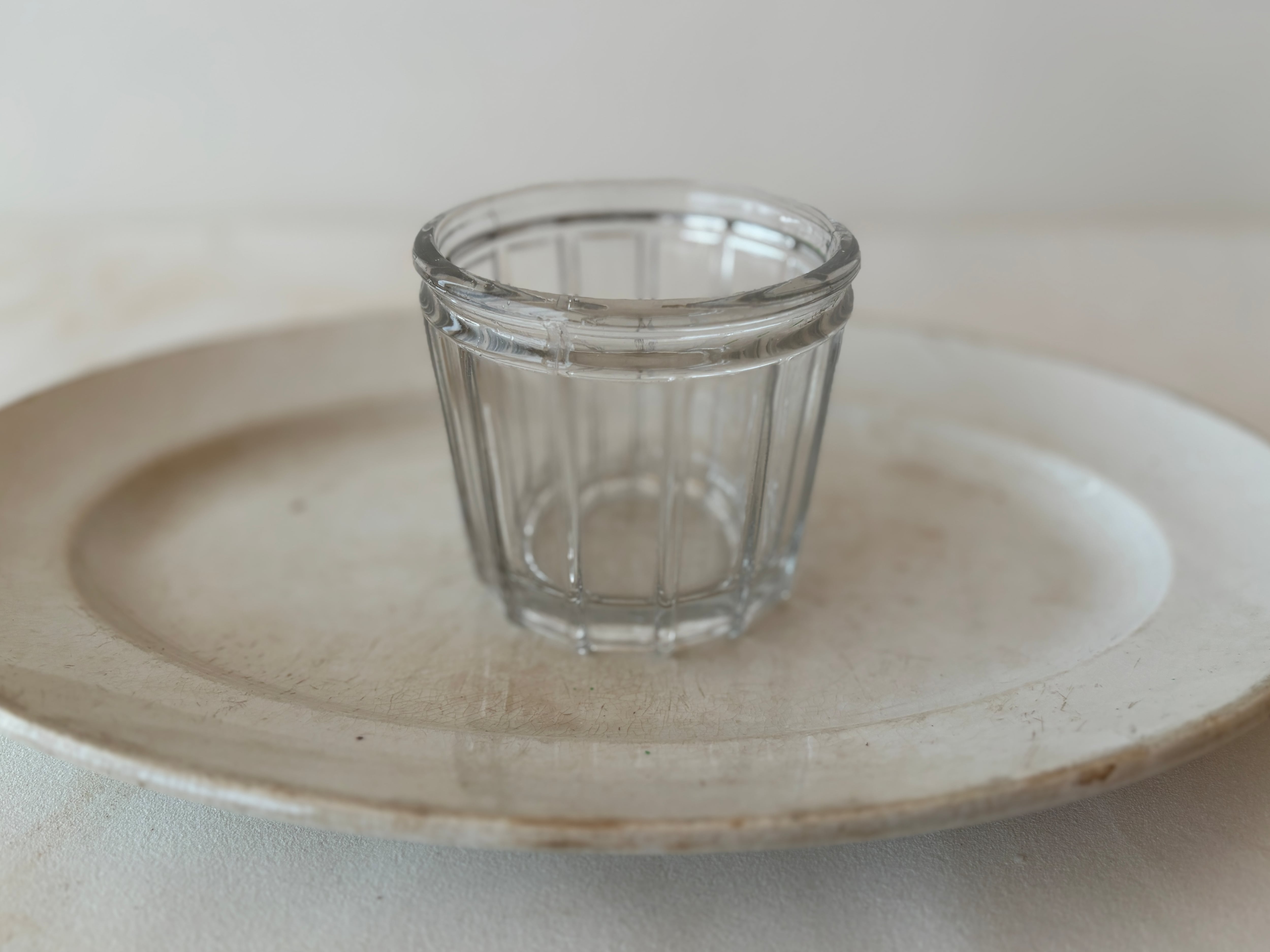 【1点のみ】フランスアンティーク 美しいコンフィチュールポット ガラスポット