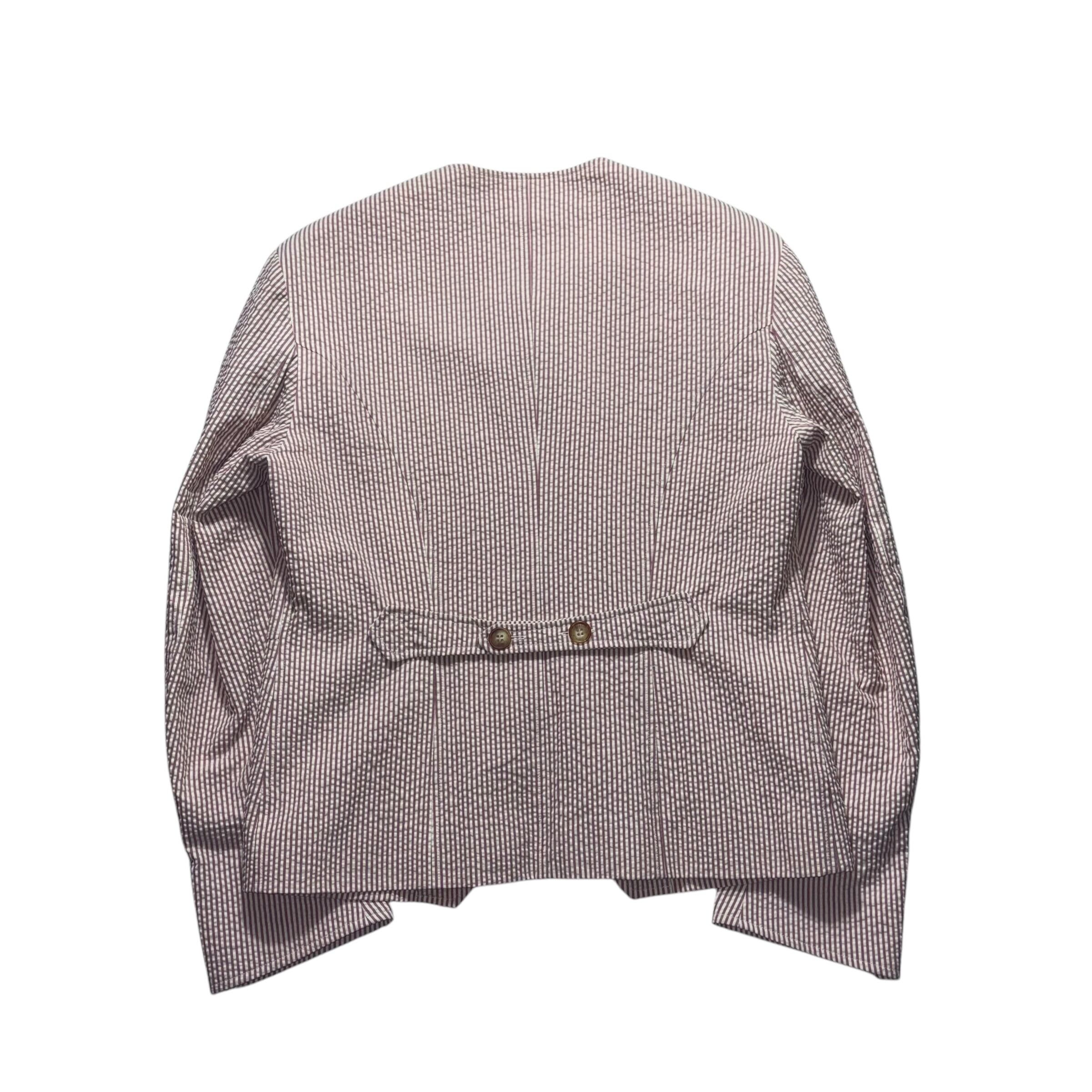 ARNYS layered seersucker stripe jacket | NOIR ONLINE