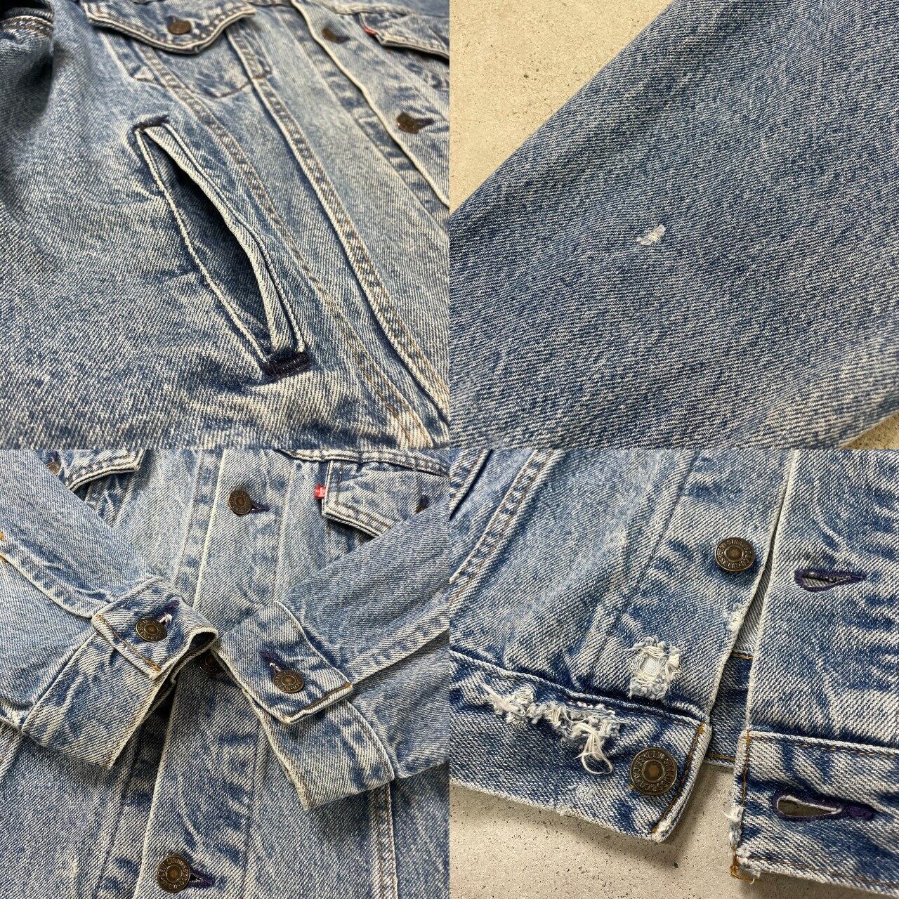 87年アメリカ製！リーバイス　70507-0214 M トラッカージャケット 90年代 USA製 Levi's リーバイス 70507 0214 デニムジャケット メンズL