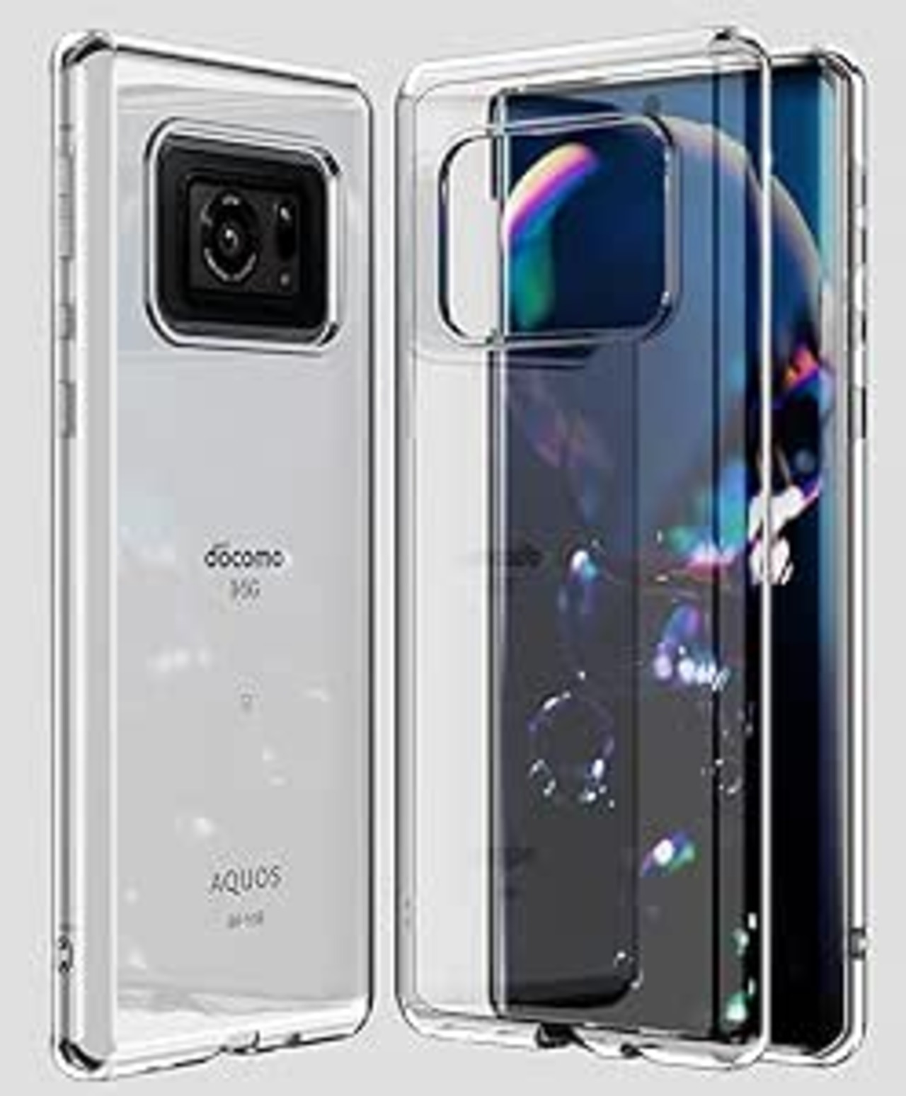 [WOEXET] AQUOS R6 ケース 薄型 軽 ソフト TPU 透明 ストラップホール付 AQUOS R6 SH-51B カバー クリア ...