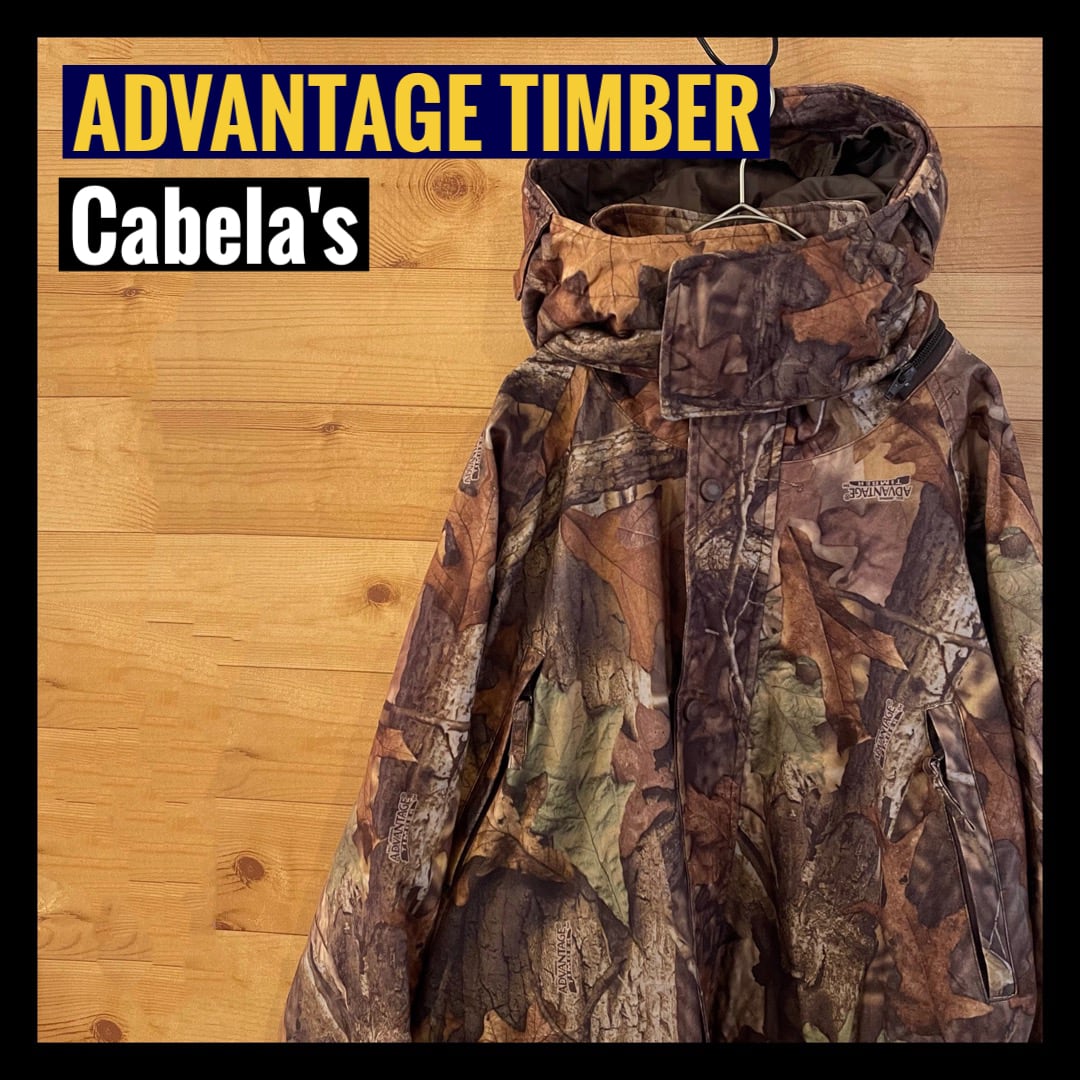 Cabela's】ADVANTAGE TIMBER マウンテンパーカー 総柄 リアルツリー ...