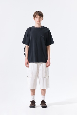 4/20発送 [Matin Kim] PATCHWORK CARGO BERMUDA PANTS FOR MEN IN WHITE 正規品 韓国ブランド 韓国通販 韓国代行 韓国ファッション マーティンキム matinkim 日本 店舗