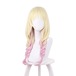 【522I】 コスプレ耐熱ウィッグ ライトゴールド ピンク 2トーン グラデーション 三つ編み ロング ウィッグ ★ラブライブ!スーパースター!!/鬼塚夏美 ★プロジェクトセカイ/天馬咲希 等 ★受注品★