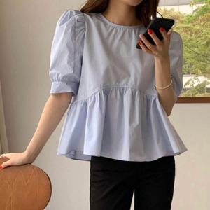 ペプラムブラウス　A1941