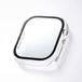 エレコム Apple Watch 46mm フルカバーケース ゴリラガラス 高透明 クリア AW-24AFCGOCR